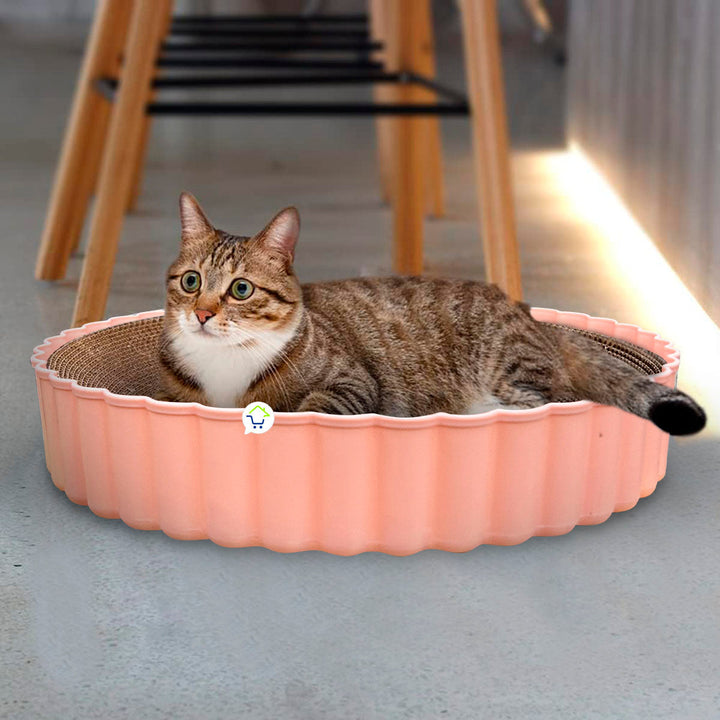 Rascador Para Gatos Catnip Anti Estrés Cartón Corrugado SC2112-217