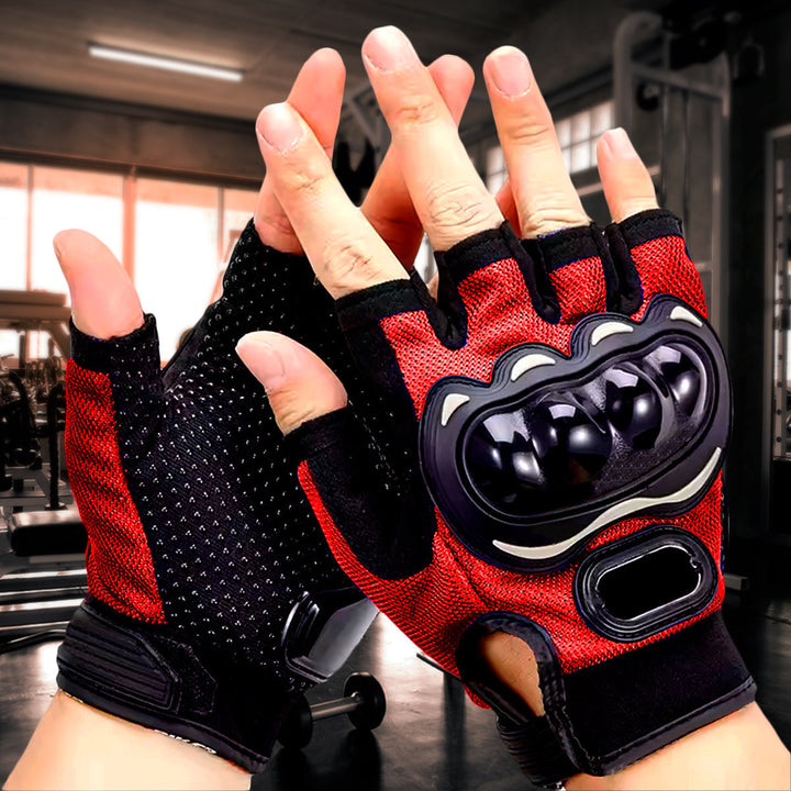 Guantes Moto Medio Dedo Ciclismo Motociclista AE322