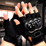 Guantes Moto Medio Dedo Ciclismo Motociclista AE322
