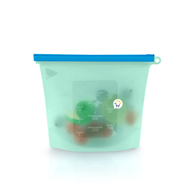 Bolsa Silicona Hermética Reutilizables Alimentos 1000ml HE0232