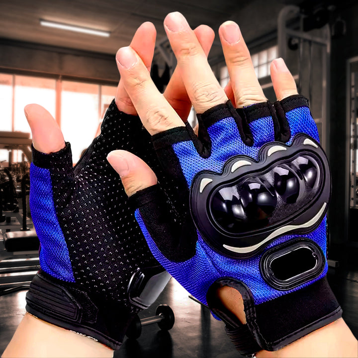 Guantes Moto Medio Dedo Ciclismo Motociclista AE322