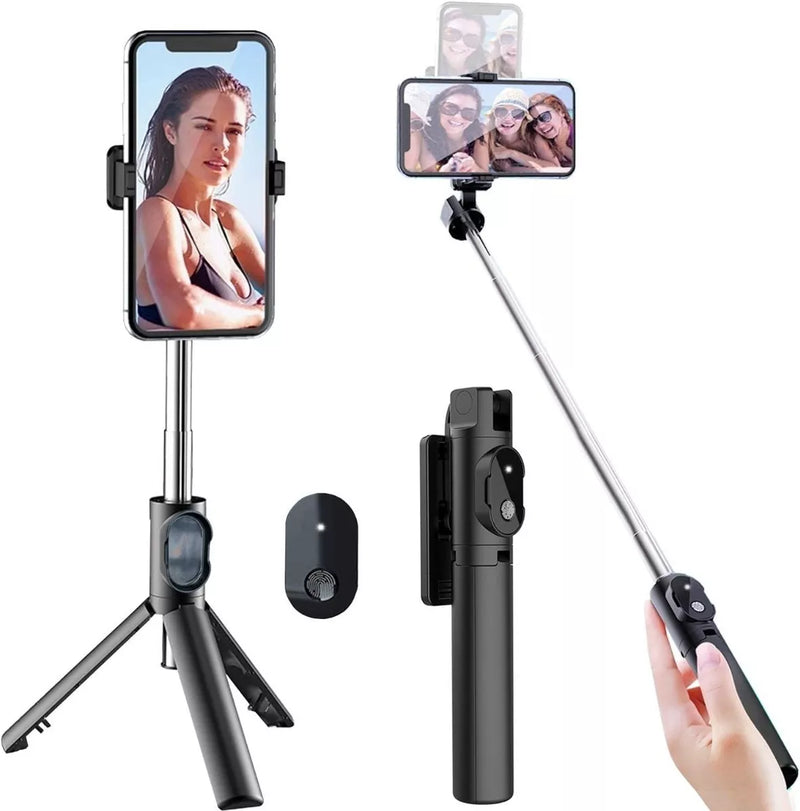 Selfie Stick 04 con Luz con Control Monopod Tripode Fotografia Celular