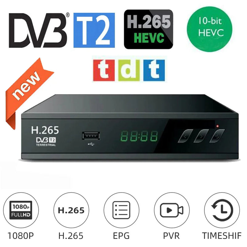 Tdt Decodificador Para Tv Receptor Televisor Codificador