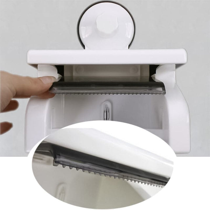 Porta Rollos Con Succión Para Pared Con Soporte Para Teléfono