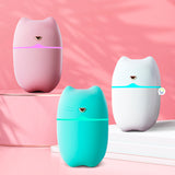 Mini Humidificador USB Gato Luz LED Difusor A6