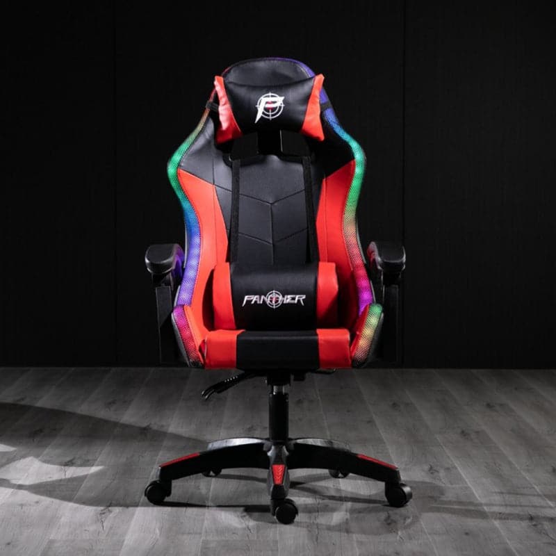 Silla Gamer Con Luz Led RGB y Control Remoto Marca Panther AL1230