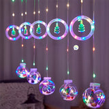 Cortina intercaladas 3 M Bolas Mágicas Navideñas JTX22-2-C