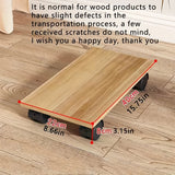 Soporte de Madera para Computadora Móvil con Ruedas - Estante Ajustable Vertical para Almacenamiento en Casa y Oficina, Unidad de Cubo de Madera Dura, Organizador Multinivel para Computadoras y Accesorios