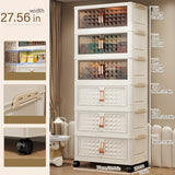 Armario Plegable de Gran Capacidad sin Instalación para Organizador de Juguetes y Ropa