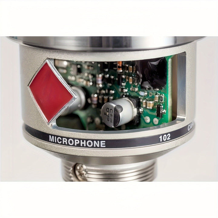 Micrófono de condensador de placa grande de 48V 102, adecuado para estudio, estudio de grabación profesional, estudio de canto con cable, micrófono de metal, micrófono para podcasting