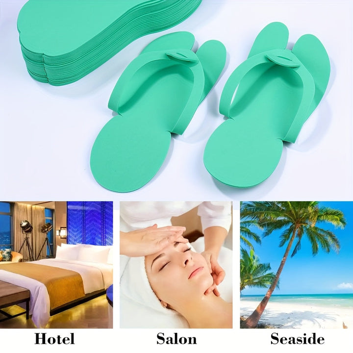 10 pares de bañeras de pies de SPA desechables, belleza, hotel, playa, zapatillas portátiles S53