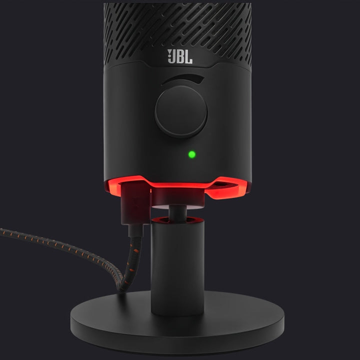 Quantum Stream Micrófono USB, Diseñado para Streaming, Grabación y Gaming con Silencio Fácil, Control de Volumen y Montaje Universal