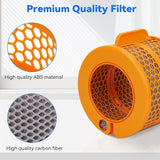 Filtro de repuesto de fibra de carbono para purificadores de aire Dyson modelos PH01, PH02, PH03, PH04 y PH3A.