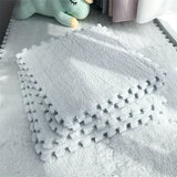 20 unidades, Alfombra de habitación y sala de estar de cobertura completa, Alfombra de lado de la cama, Alfombra de suelo interbloqueable cálida, lavable en máquina, suave y antideslizante, 11.8x11.8 pulgadas, material de poliéster y EVA, uso interior