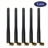 1/2/5pcs ETMY Antena Wi-Fi Externa Negra para Tarjetas de Internet - Conector SMA-M, Banda de 2.4GHz, Longitud de 11cm, Compatible con TP-Link AX200NGW, 8265AC, 7265AC, 9560AC, M.2 NGFF - Ideal para Router, Adaptador USB, Cámaras de Seguridad y Monitores
