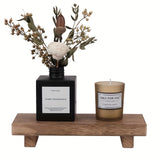 Soporte de Bandeja Pequeña Multicolor de Madera para Baño Estilo Granja, Soporte Decorativo de Tubo de Madera para Jabón en Cocina Adecuado para Tocador, Mostrador, Fregadero, Decoración de Escritorio, Accesorios de Baño