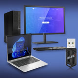 Adaptador sin varillas WiFi 6 Dual-Band 900Mbps (2.4Ghz/5.8Ghz), WiFi 6/802.11ax, Plug and Play para Windows 7/8/10/11, Tarjeta de Red Inalámbrica Rápida para Laptop y PC, Diseño Moderno, Sin Controladores Necesarios, Alimentado por USB