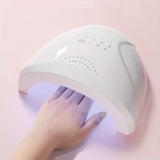 Lámpara profesional de gel de uñas LED de 48W con 30 LED, interfaz USB - Herramienta de tecnología de uñas de secado rápido para uso en salones y hogares, diseño moderno blanco, lámpara de uñas, equipo de salón, herramienta de belleza elegante, luces de