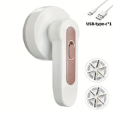Depiladora de pelusas portátil recargable con cepillo de limpieza - Afeitadora de tela efectiva para ropa, muebles y alfombras - Elimina pelusas, bolitas y pelusa - Incluye cable USB
