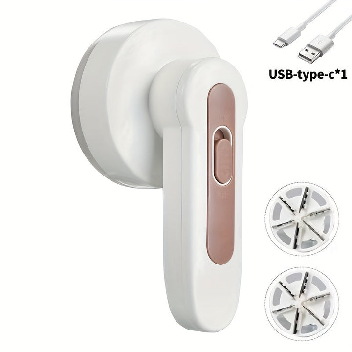 Depiladora de pelusas portátil recargable con cepillo de limpieza - Afeitadora de tela efectiva para ropa, muebles y alfombras - Elimina pelusas, bolitas y pelusa - Incluye cable USB
