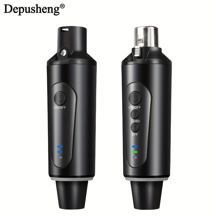 Sistema de Micrófono Inalámbrico DEPUSHENG, Transmisor y Receptor XLR Inalámbricos para Micrófono Dinámico, Mezclador de Audio, Sistema de PA