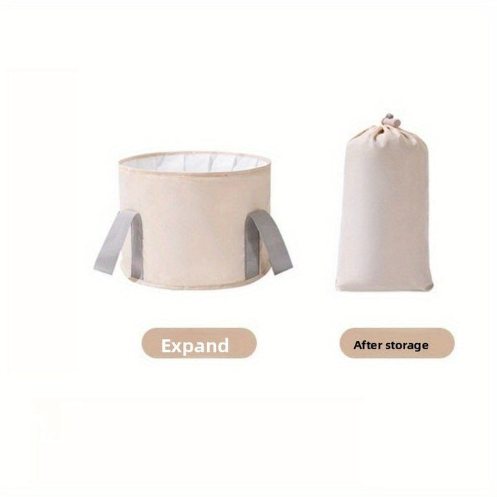 Baño de Pies Portátil Plegable - Cubo Ligero para Remojar Pies, Sin Batería Necesaria, Spa Compacto para Viajes en Casa o Hotel, Fácil Almacenamiento y Montaje Rápido, Diseño Plegable, Asa Resistente, Impermeable, Ideal para Viajeros Frequentes