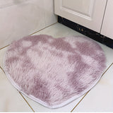 Alfombra decorativa para el cabello, San Valentín, dormitorio, hogar, balcón, tatami, manta, corazón, peluche, cojín de pelo largo, suave y esponjoso