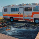 Alfombra de Terciopelo 850g/m² con Diseño Geométrico – Espeso y Suave para Exteriores, Ideal para Hogar, Jardín y Césped: Añade Elegancia a tu Vida