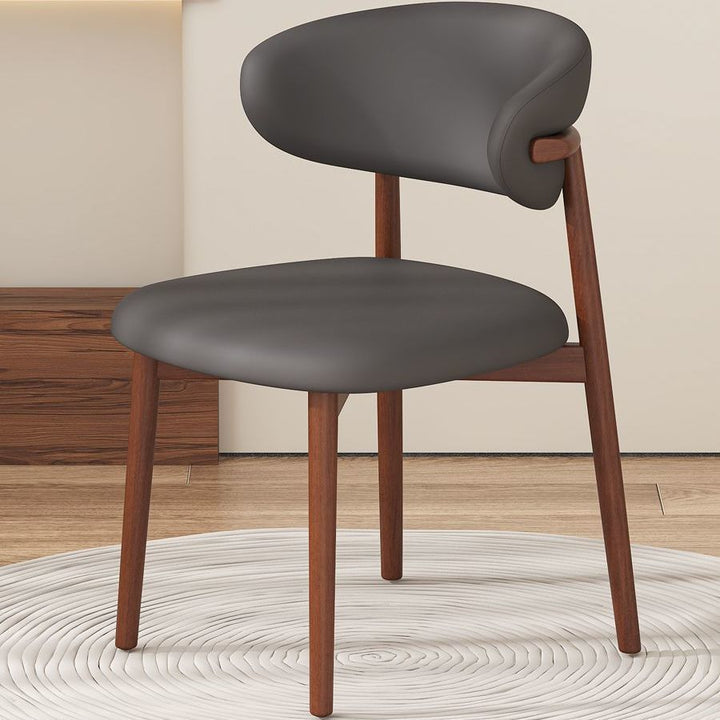 Mejilla moderna escandinava minimalista con respaldo al estilo italiano, ideal para uso doméstico como silla de escritorio o taburete de café/restaurante, ofreciendo comodidad y estilo
