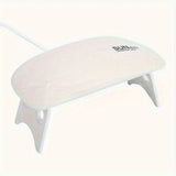 50 Piezas de Lámpara Portátil Mini para Uñas con 6 Bombillas LED - Secador de Gel Plegable USB, Secado Rápido en 60s para Manos y Pies, Diseño Rosa y Blanco para Salón y Hogar