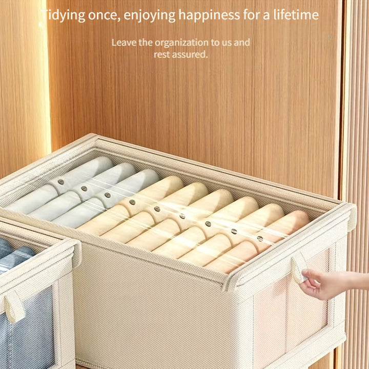 4 piezas, bolsas de almacenamiento de ropa de tela Oxford impermeable, con ventana pequeña, diseño moderno con tapa abatible, versátiles, para edredones, almacenamiento abierto, organización del hogar, debajo de la cama, sistema de armario, cajas, almace