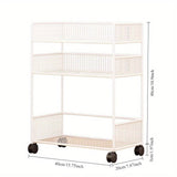 1 unidad Organizador de escritorio de metal moderno, estantería de almacenamiento abierto de varios niveles para suministros de oficina, libros, bocadillos de cocina, no requiere electricidad, construcción de metal duradera