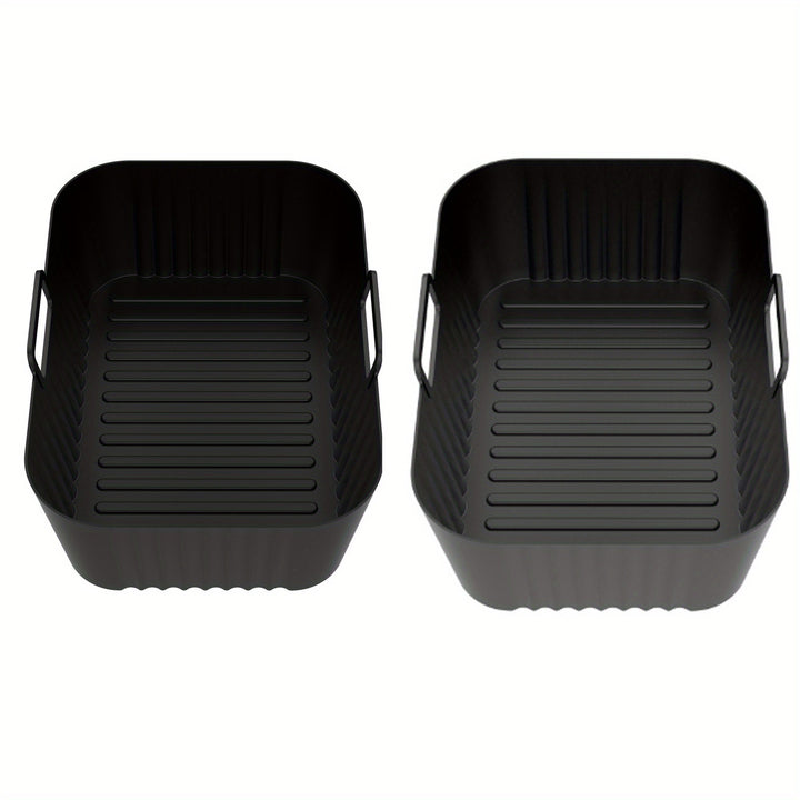 1 bandeja de horno de silicona para freír en aire, apta para bandejas de 4,5 litros, bandeja de horno reutilizable, bandeja de pizza antiadherente