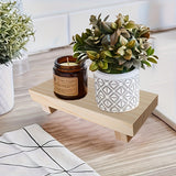 Soporte de Bandeja Pequeña Multicolor de Madera para Baño Estilo Granja, Soporte Decorativo de Tubo de Madera para Jabón en Cocina Adecuado para Tocador, Mostrador, Fregadero, Decoración de Escritorio, Accesorios de Baño