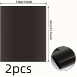 2 piezas de Revestimientos para Horno Antiadherentes Extra Gruesos de 33.02*39.98 cm - Alfombrillas Fáciles de Limpiar para Uso en Restaurantes con Eléctrico, Gas y Parrilla