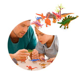 Set Figuras Dinosaurios X8 Juguete Didáctico Colección Niños GM1911-121