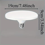 1 pieza de bombilla de montaje flush estilo UFO moderno - Base de tornillo E26/E27, alta luminosidad LED, fácil de instalar, perfecta para hogar, oficina, dormitorio, comedor, RV, sala de estar - Iluminación interior, iluminación interior | Estética mode