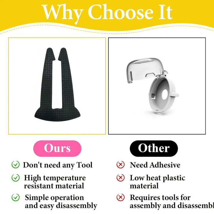 5 piezas de cerrojos para manijas de estufa, tapas de seguridad para manijas de gas para hornos, cerrojos de seguridad para estufas de cocina