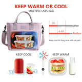 1pc Bolsa Térmica de Gran Capacidad para Hombres y Mujeres - Bolso Frío Multifuncional con Correa Ajustable, Color Sólido en Poliéster, Diseño para Trabajo, Escuela, Picnics al Aire Libre, Sin Contacto con Alimentos, Regreso a Clases