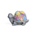 Lámpara Solar IP44, Estilo Creativo de Tortuga Piedra y Suculenta, Iluminación Exterior de Artesanía en Resina para Paisaje, Adorno de Luz de Estatua, Adecuado para Decoración de Jardín, Regalo para Amigos