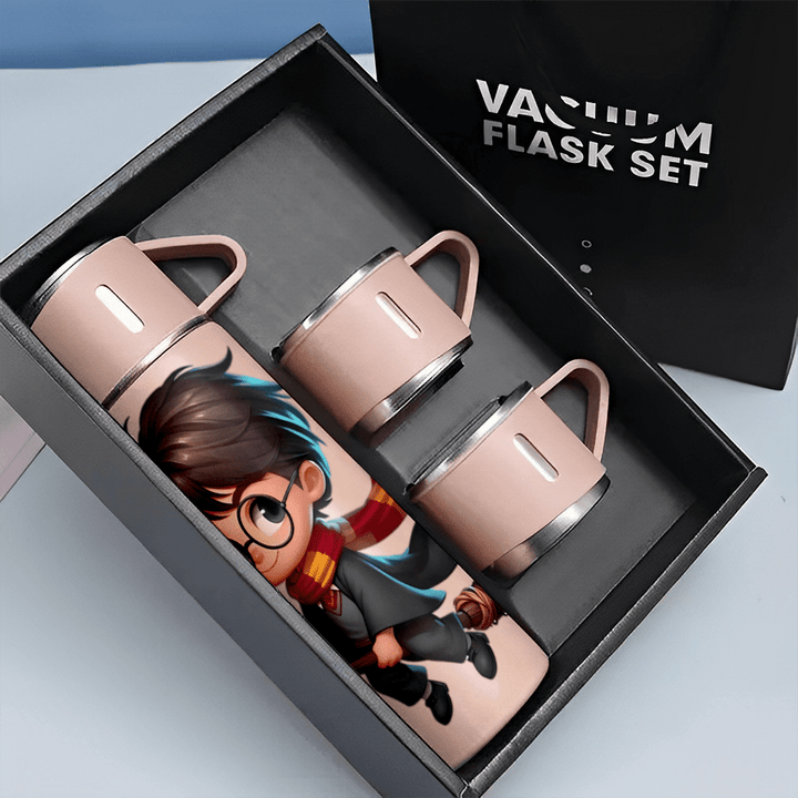 1 juego de Termo de Acero Inoxidable Harry Potter 17 oz | Aislado Térmico, Mantiene Bebidas Calientes o Frías | Para Negocios, Escuela y Oficina LHB05231