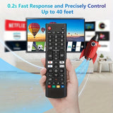Control remoto universal de reemplazo para televisores inteligentes LG - Compatible con series OLED, UHD, QNED y NanoCell (UP70-UP87, OLED A1-G2, QNED 80-99, Nano 55-99, UQ9000-UQ8000), carga con batería o USB, sin componentes electrónicos, tarjeta madre