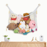 Peluche de poliéster Hamaca de animales de peluche Gran capacidad Almacenamiento de juguetes Red colgante para peluches Decoración de la habitación para mayores de 14 años Acabado sin terminar