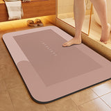 1pc Alfombra de baño de gel de sílice ultraabsorbente - Secado rápido, antideslizante, comodidad suave, ideal para baño, ducha, lavadero, dormitorio, sala de estar, felpudo, alfombra de cocina, accesorio de baño, alfombra de baño | Alfombra de baño moder