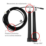 Cuerda Para Saltar Crossfit Soga Metal Gimnasio Deportes CPS-2311