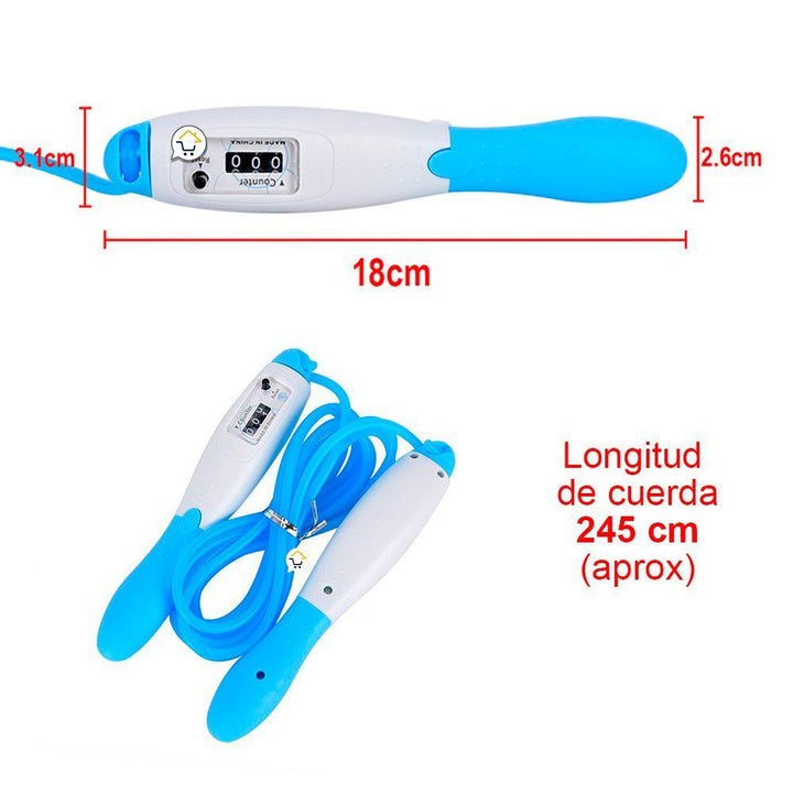 Cuerda Saltar Soga Rápida Lazo Contador Crossfit HOMBRE MD-425 H