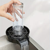 Lavaplatos de cocina fácil de instalar - Diseño de múltiples boquillas y alta presión para limpieza rápida de biberones y utensilios de bar, material ABS duradero