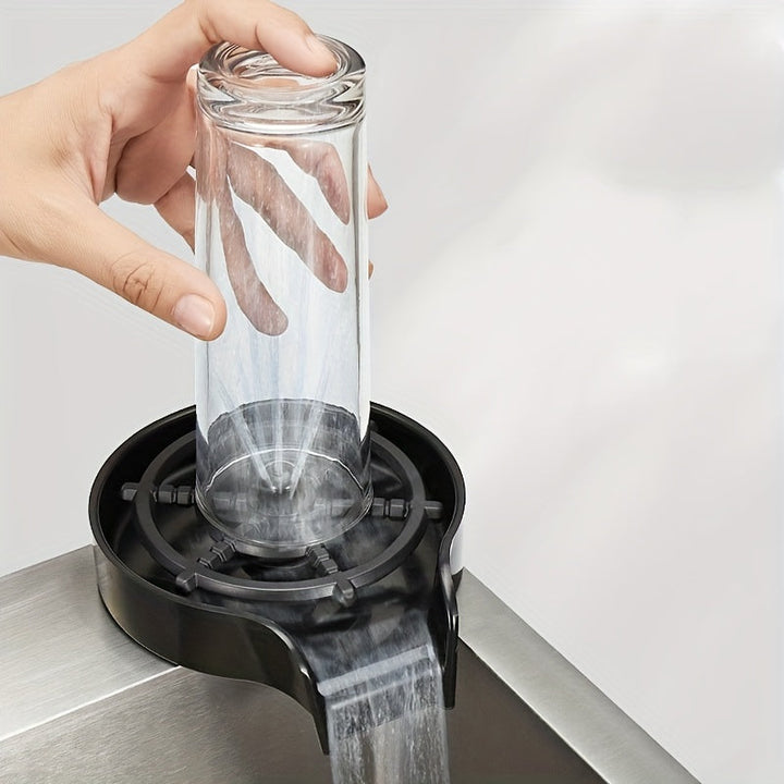 Lavaplatos de cocina fácil de instalar - Diseño de múltiples boquillas y alta presión para limpieza rápida de biberones y utensilios de bar, material ABS duradero