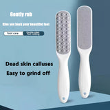 1pc Limpiador de Acero Inoxidable Doble Cara & Lima para Pies - Herramienta Exfoliante Ergonómica para Eliminar Piel Muerta, Talones y Dedos - Cuidado Manual para Pies Suaves (Sin Batería), Superficie Texturizada, Diseño Compacto, Construcción Robusta, I