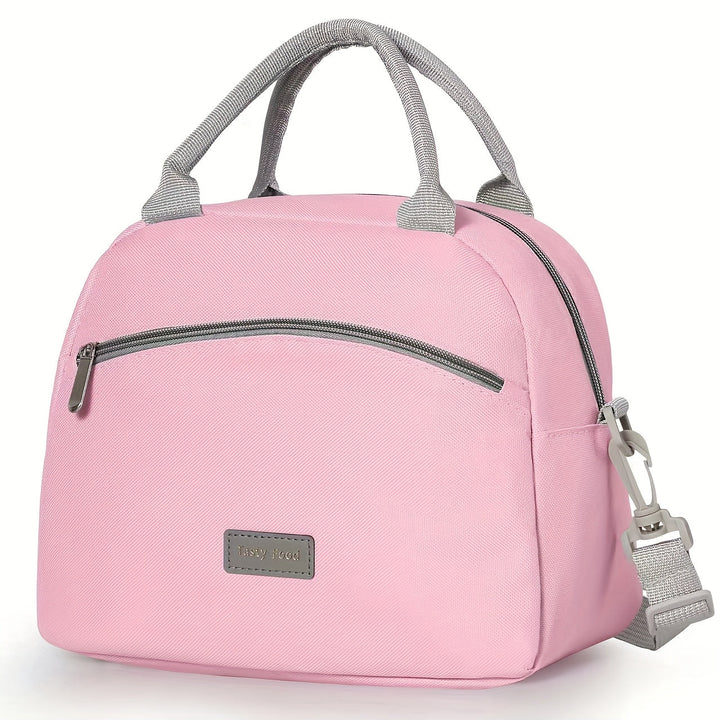 1 Bolsa para Almuerzo, Tote de Gran Capacidad con Asa Portátil para Comidas y Snacks, Ideal para la Escuela